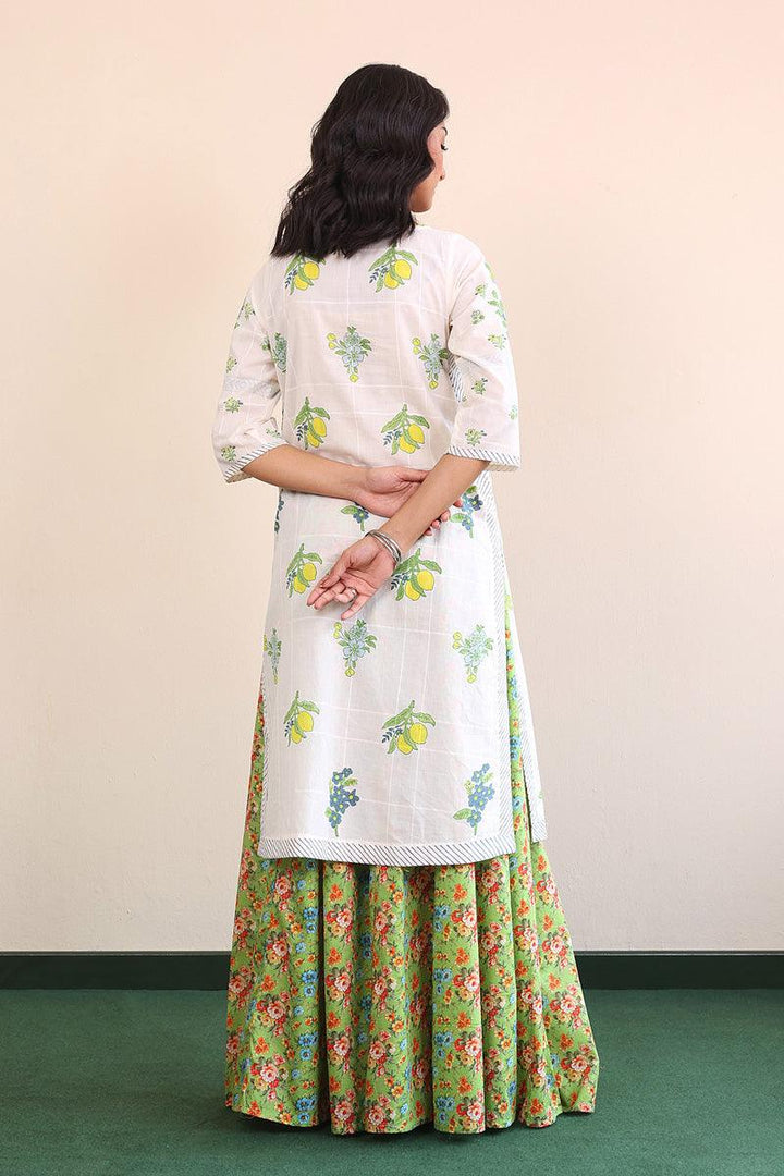 Generation - Tropic Splendour Kurta - Off White - Lawn - 1 Piece