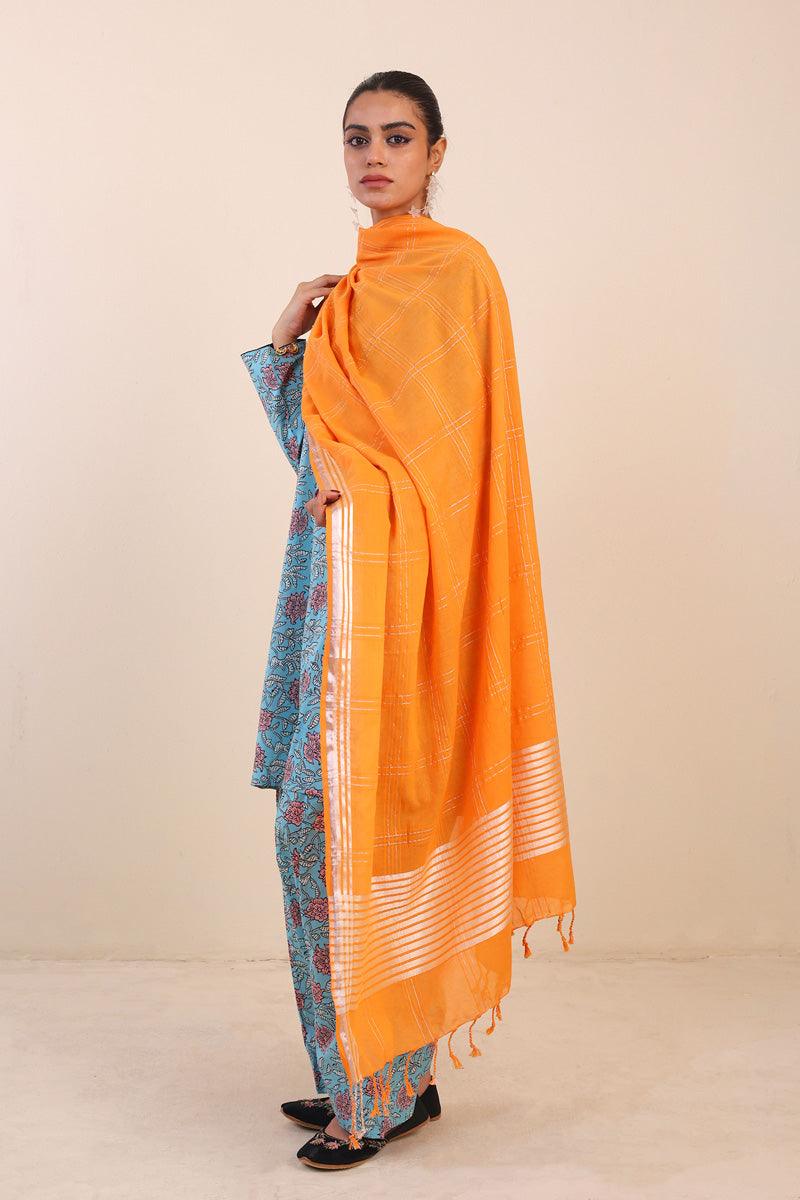 Generartion - Dupatta Baagh - 1 Piece - Orange - Lawn