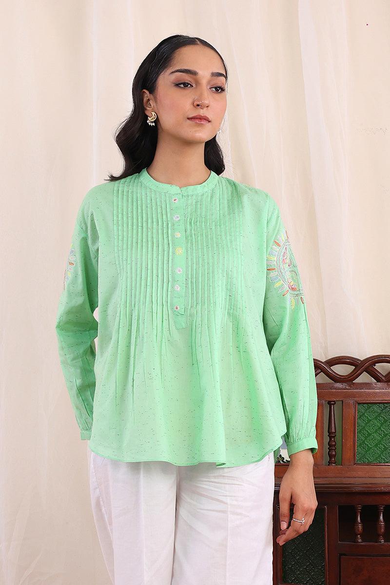 Generartion - Sundara Top - 1 Piece - Green - Lawn