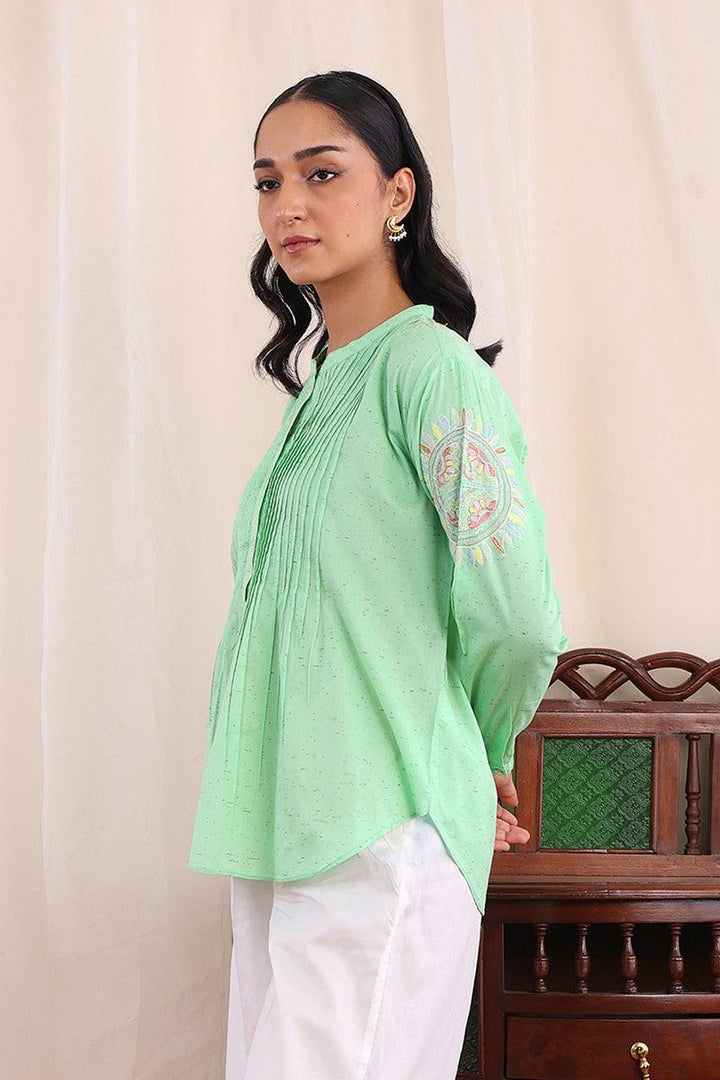 Generartion - Sundara Top - 1 Piece - Green - Lawn
