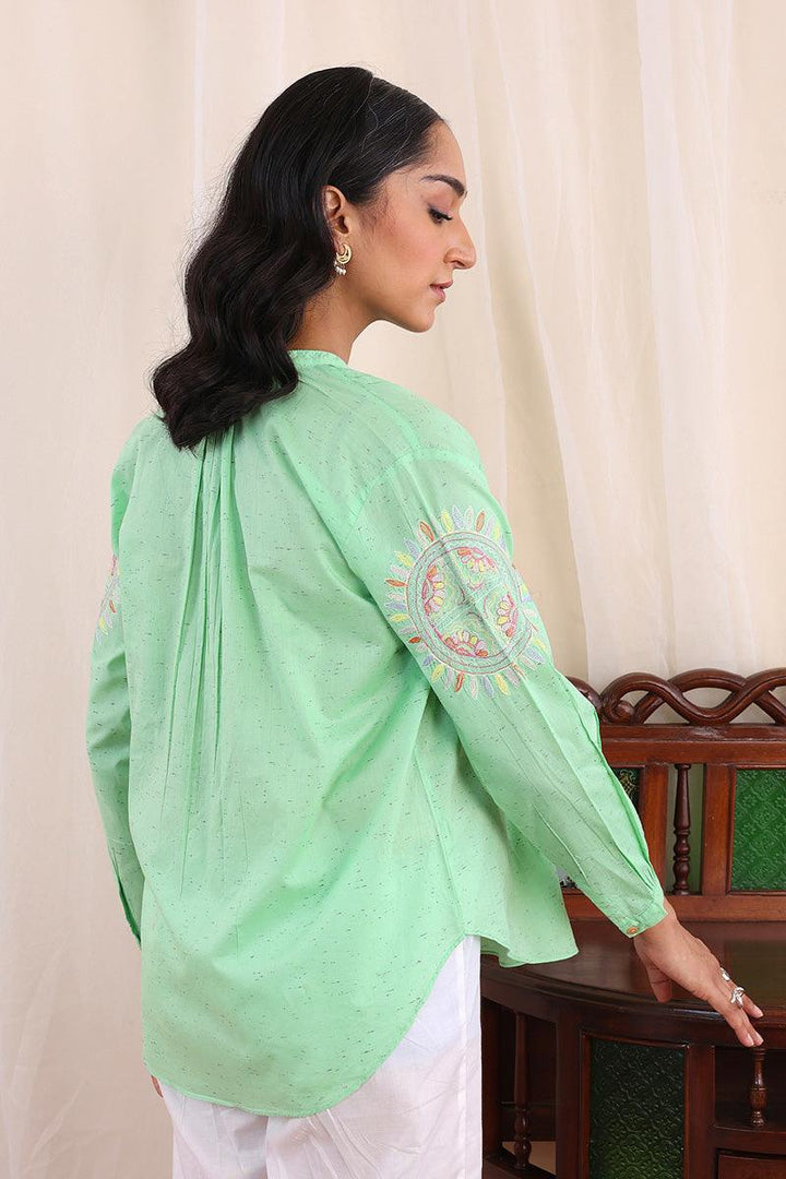 Generartion - Sundara Top - 1 Piece - Green - Lawn