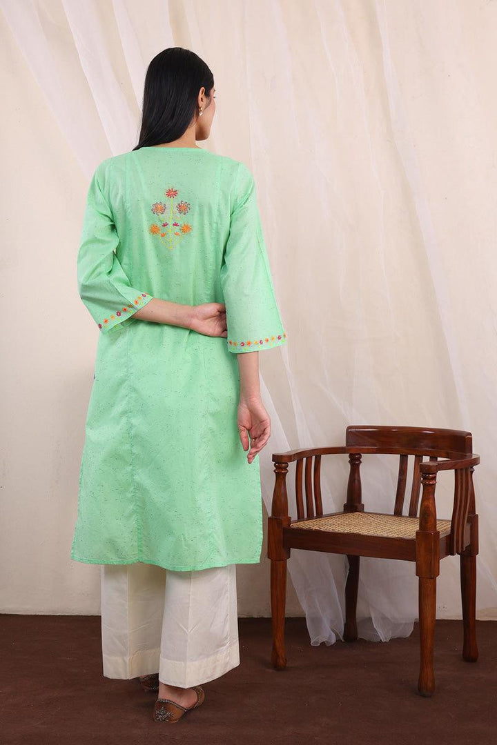 Generartion - Sundara Mint Kurta - 1 Piece - Green - Lawn