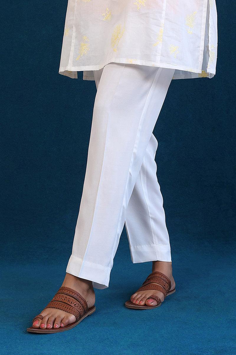 Generation - Essential Pants - White - Lawn - 1 Piece