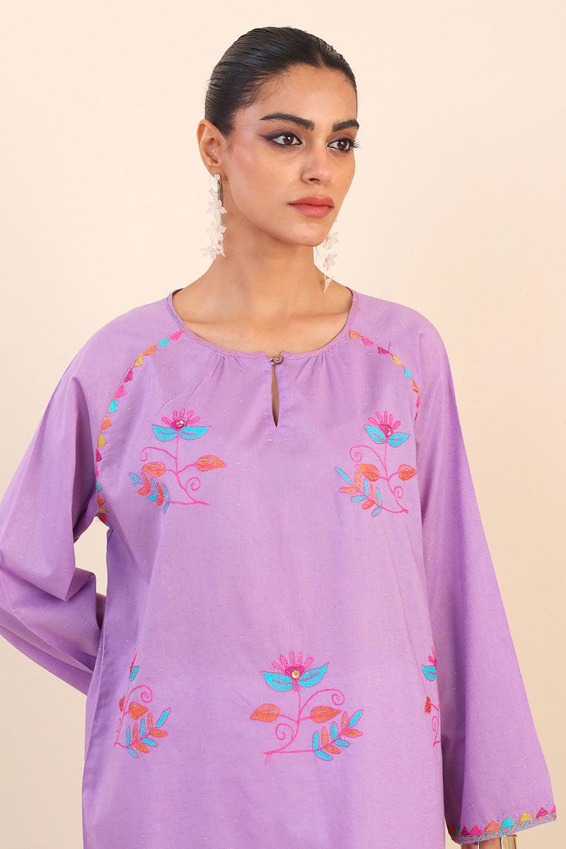 Generation - Sundara Kurta - Purple - Lawn - 1 Piece