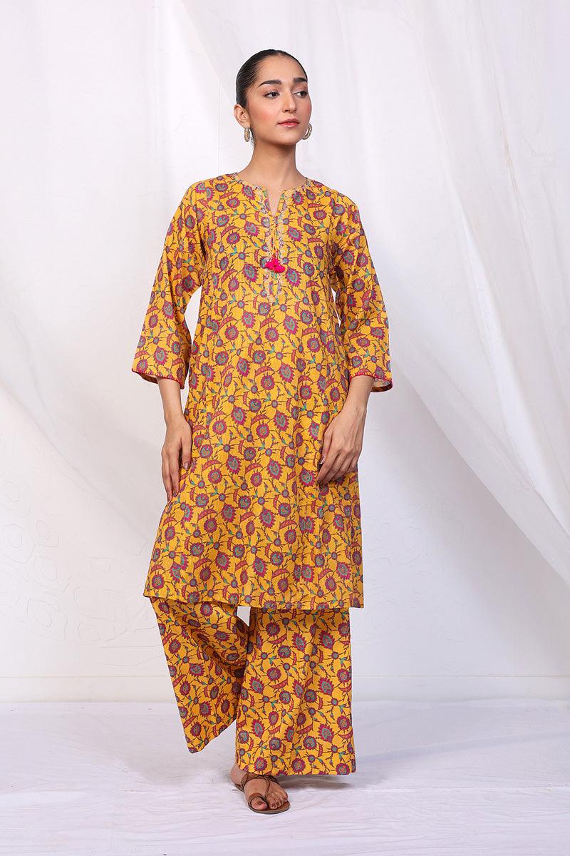 Generation - Turkish Delight Sunflower Set - Yellow - Lawn - 2 Piece
