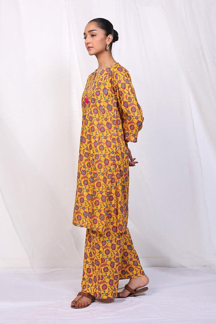 Generation - Turkish Delight Sunflower Set - Yellow - Lawn - 2 Piece