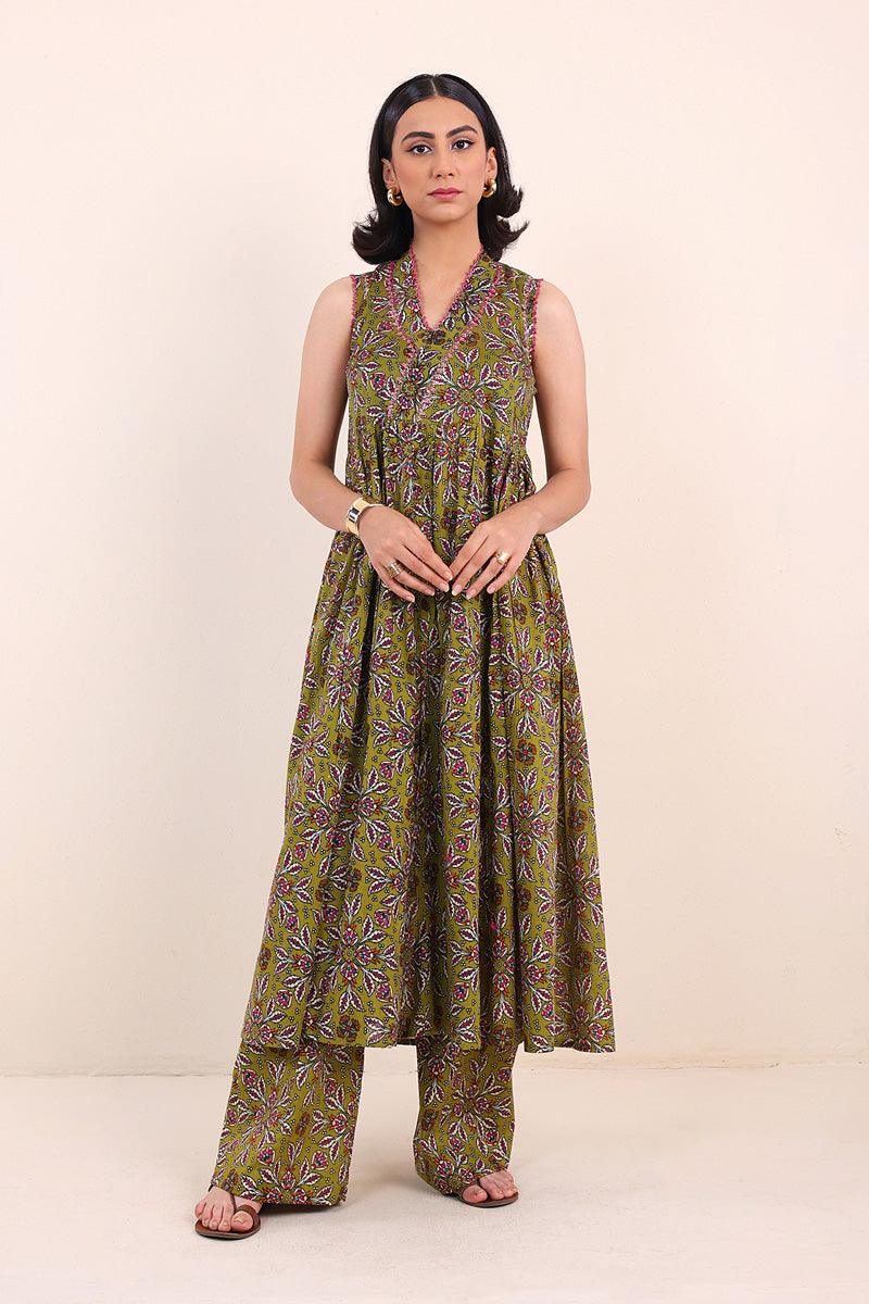 Generation - Turkish Delight Samreen Set - Green - Lawn - 2 Piece