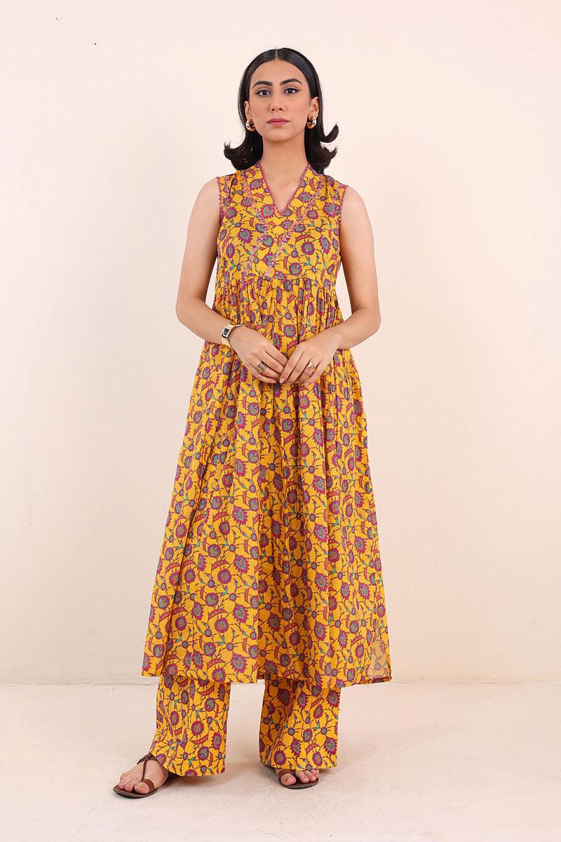 Generation - Turkish Delight Samreen Set - Yellow - Lawn - 2 Piece
