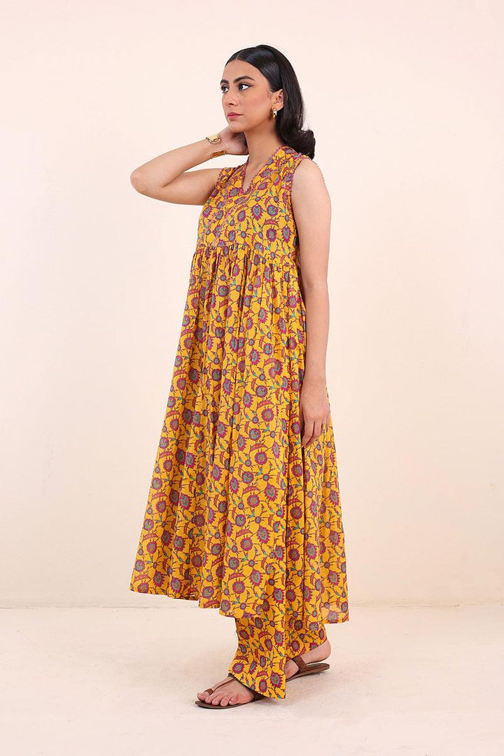 Generation - Turkish Delight Samreen Set - Yellow - Lawn - 2 Piece
