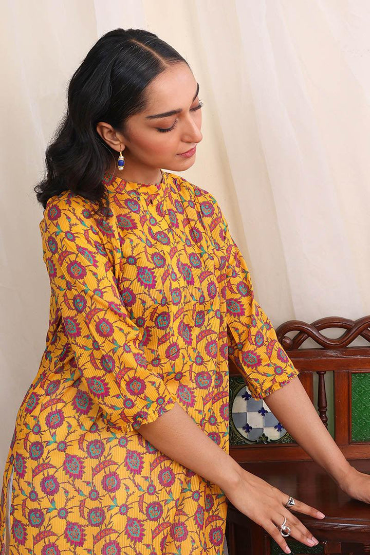 Generartion - Turkish Delight Tunic - 1 Piece - Mustard - Lawn