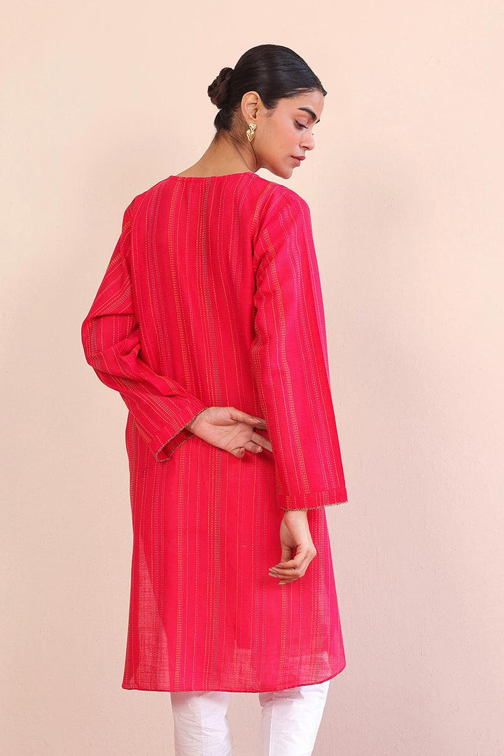 Generation - Tinka Kurta - Red - Lawn - 1 Piece