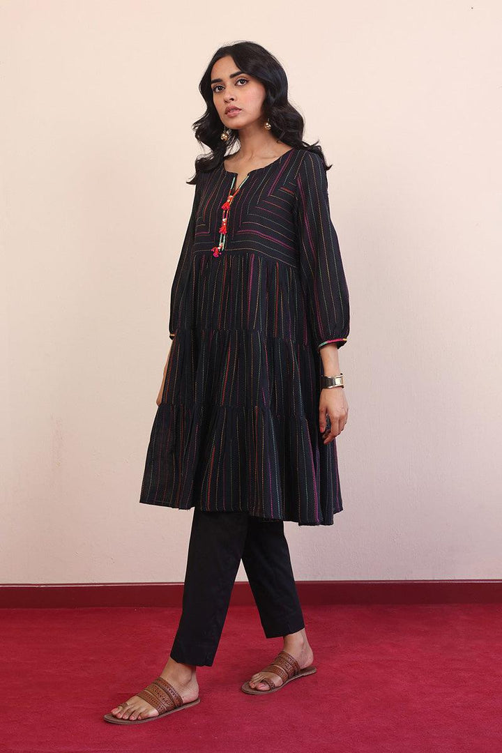 Generation - Tinka Flared Frock - Black - Lawn - 1 Piece