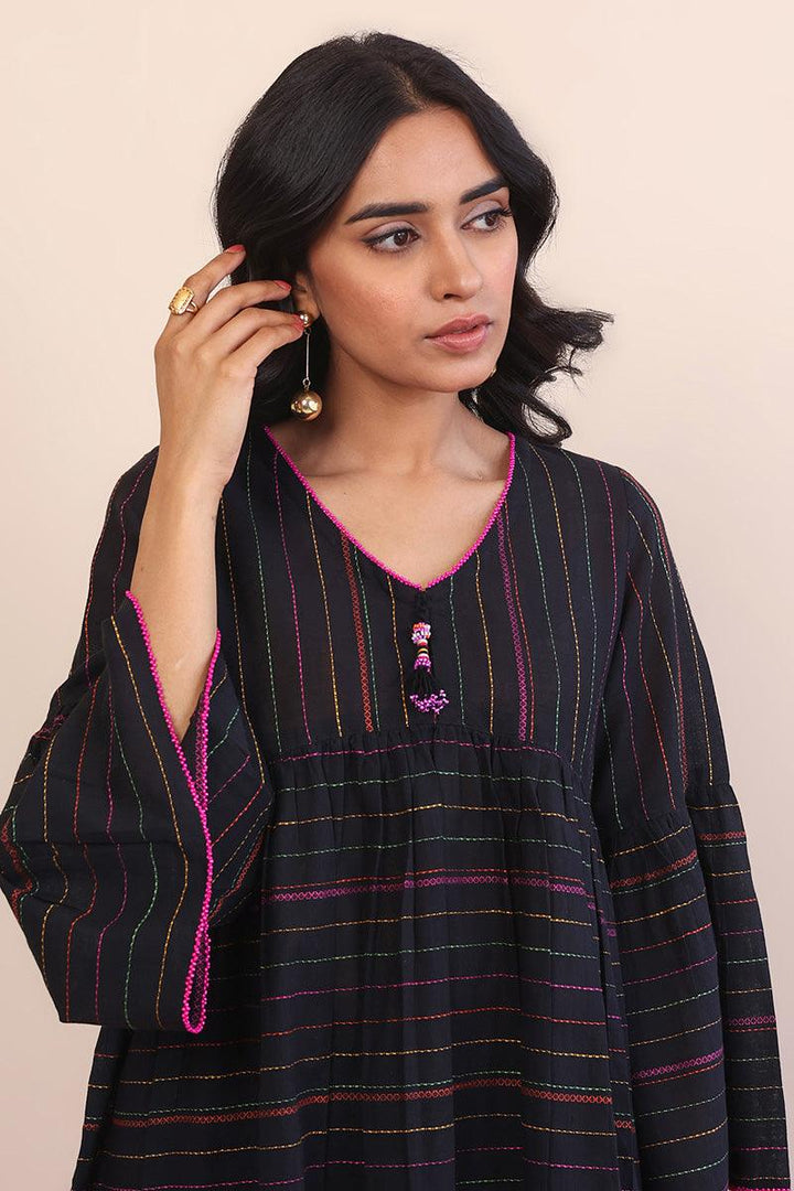 Generation - Tinka Flared Top - Black - Lawn - 1 Piece