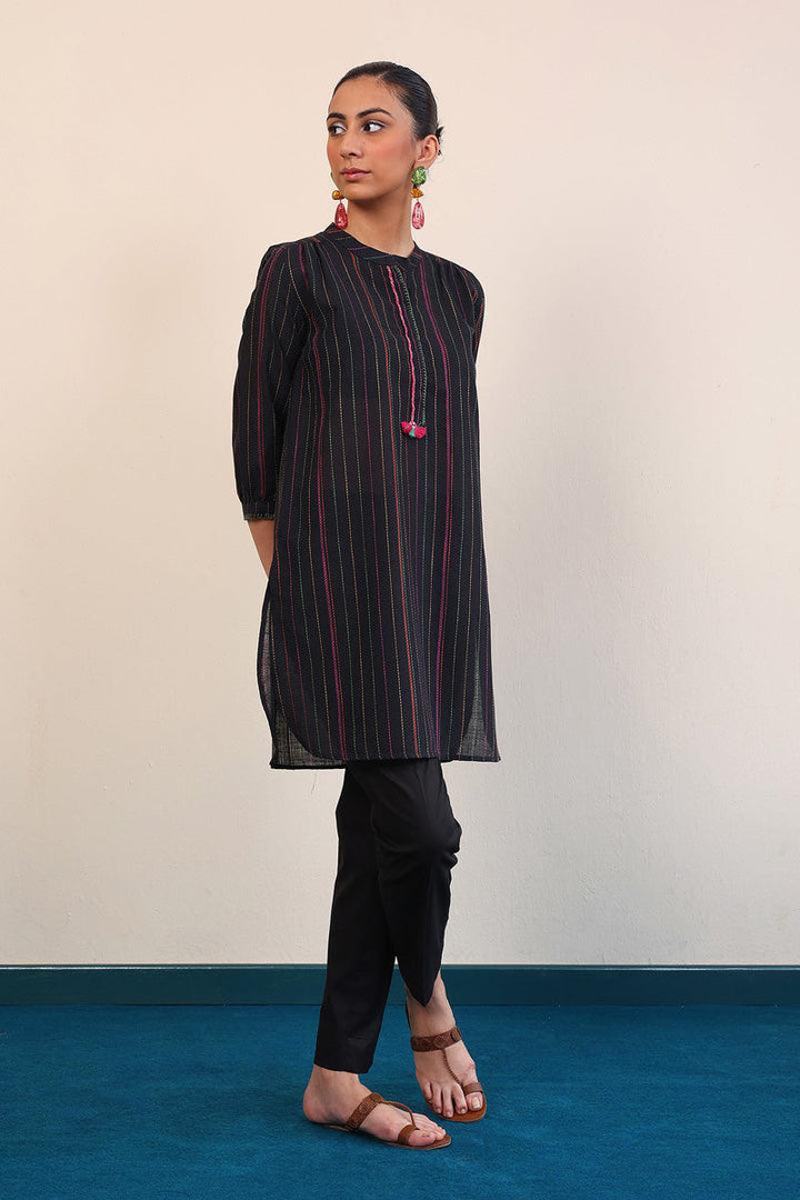 Generation - Tinka Kurta - Black - Lawn - 1 Piece