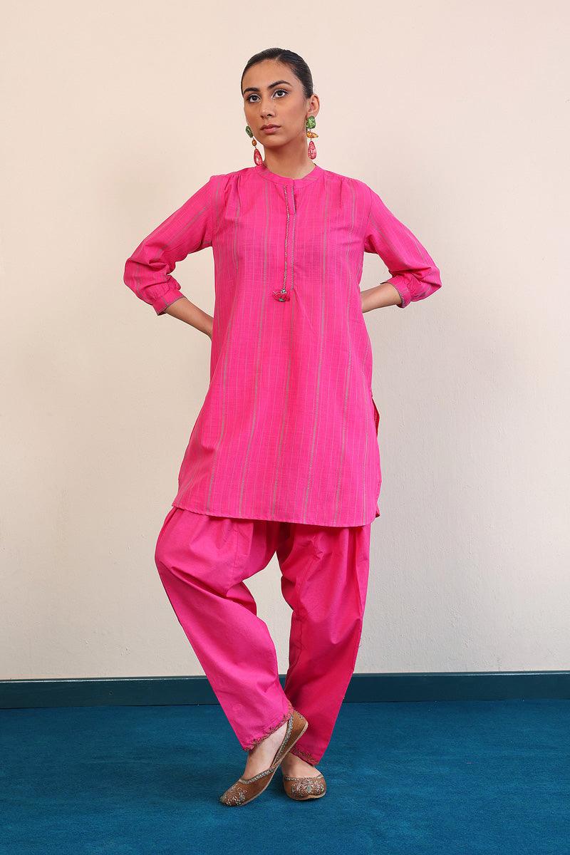 Generation - Tinka Kurta - Red - Lawn - 1 Piece