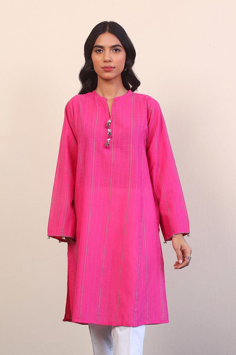 Generation - Tinka Kurta - Red - Lawn - 1 Piece