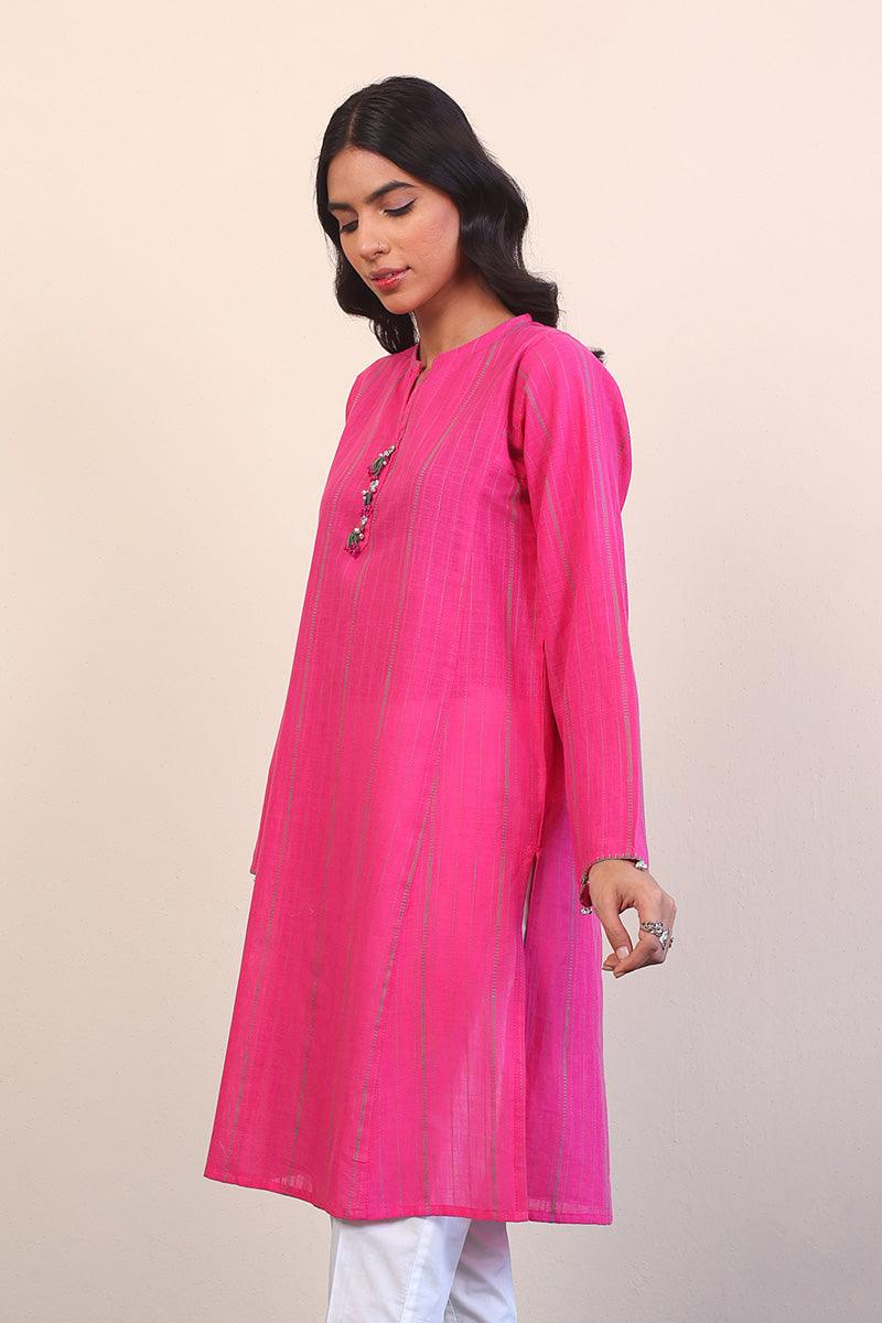 Generation - Tinka Kurta - Red - Lawn - 1 Piece