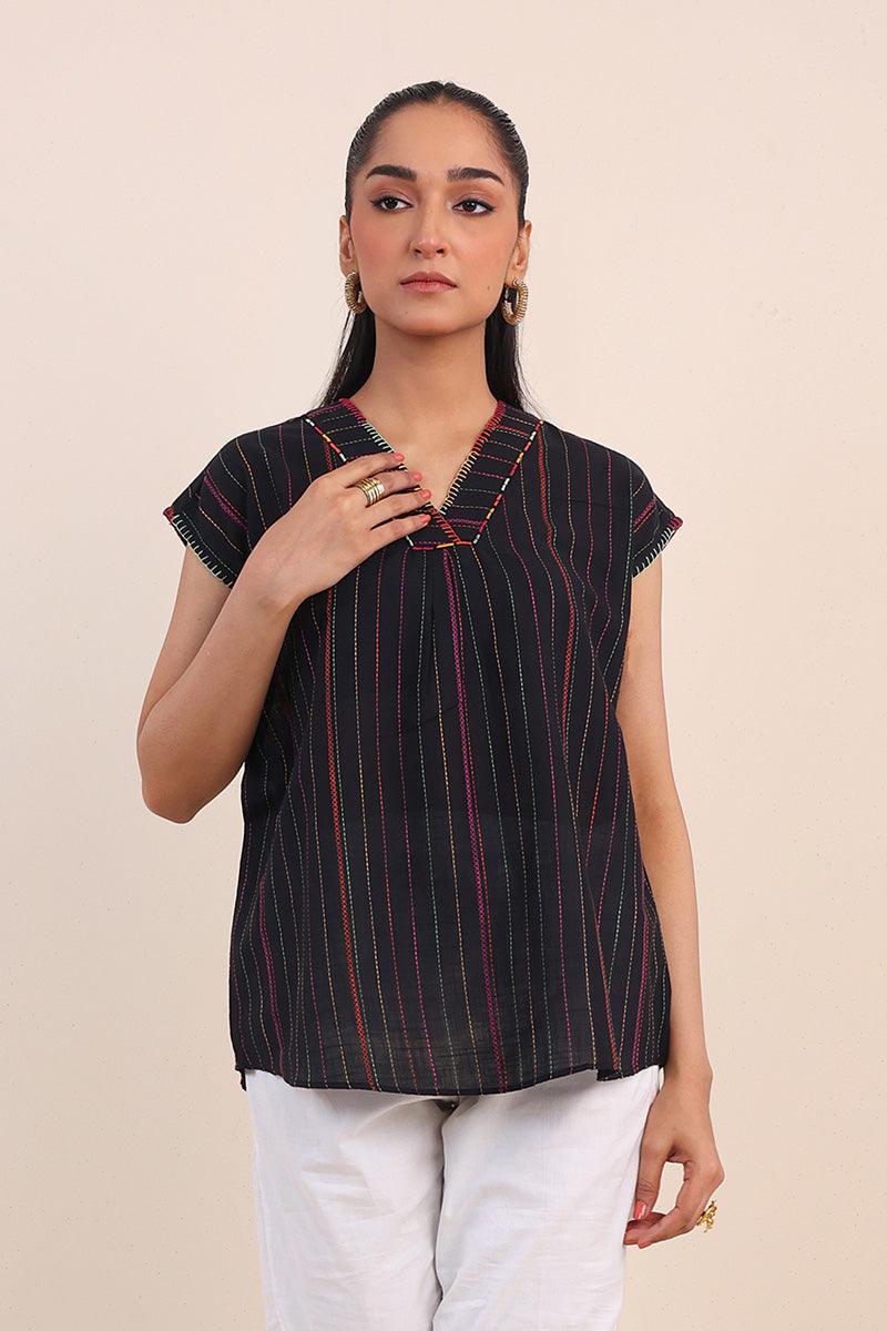 Generation - Tinka Top - Black - Lawn - 1 Piece
