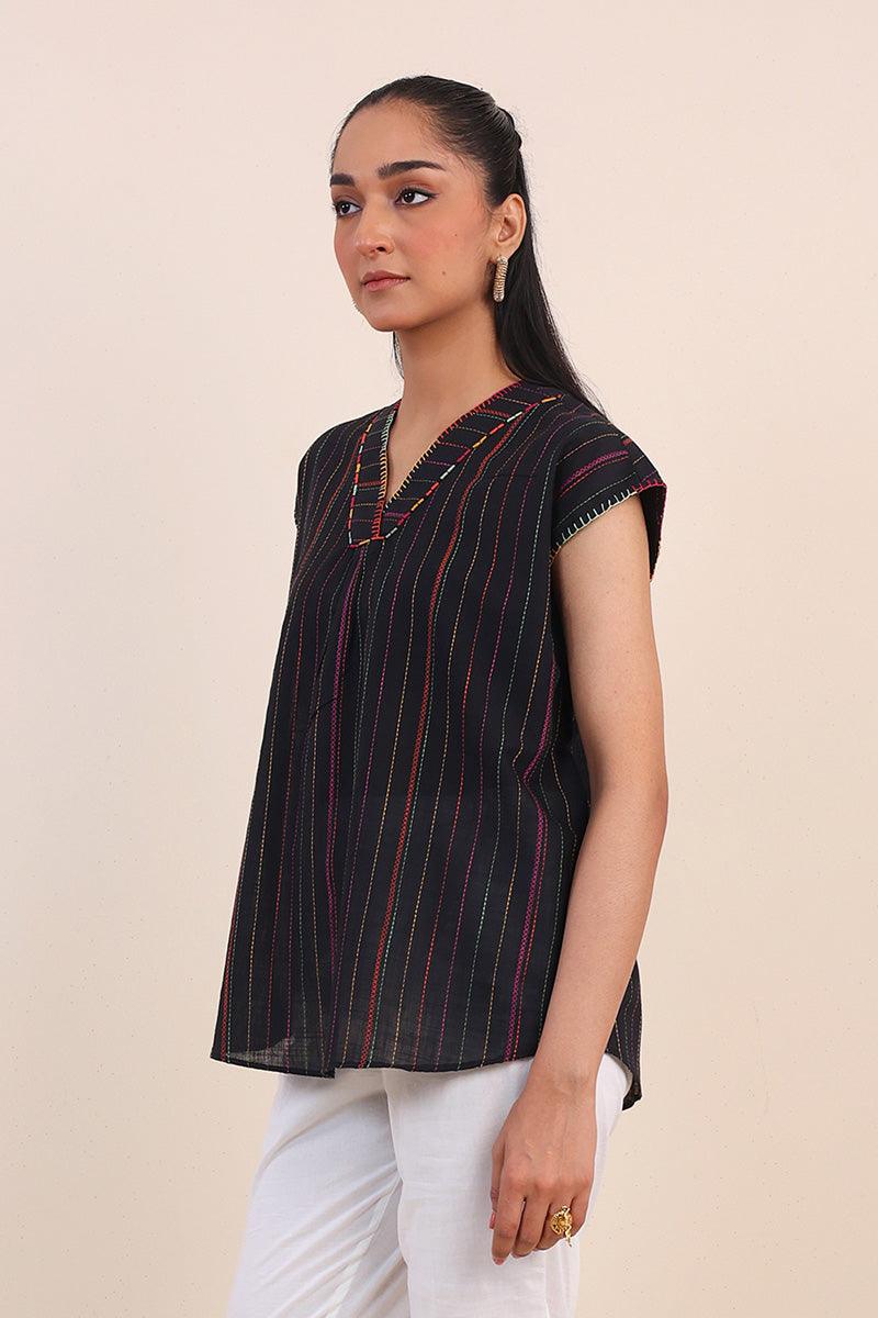 Generation - Tinka Top - Black - Lawn - 1 Piece