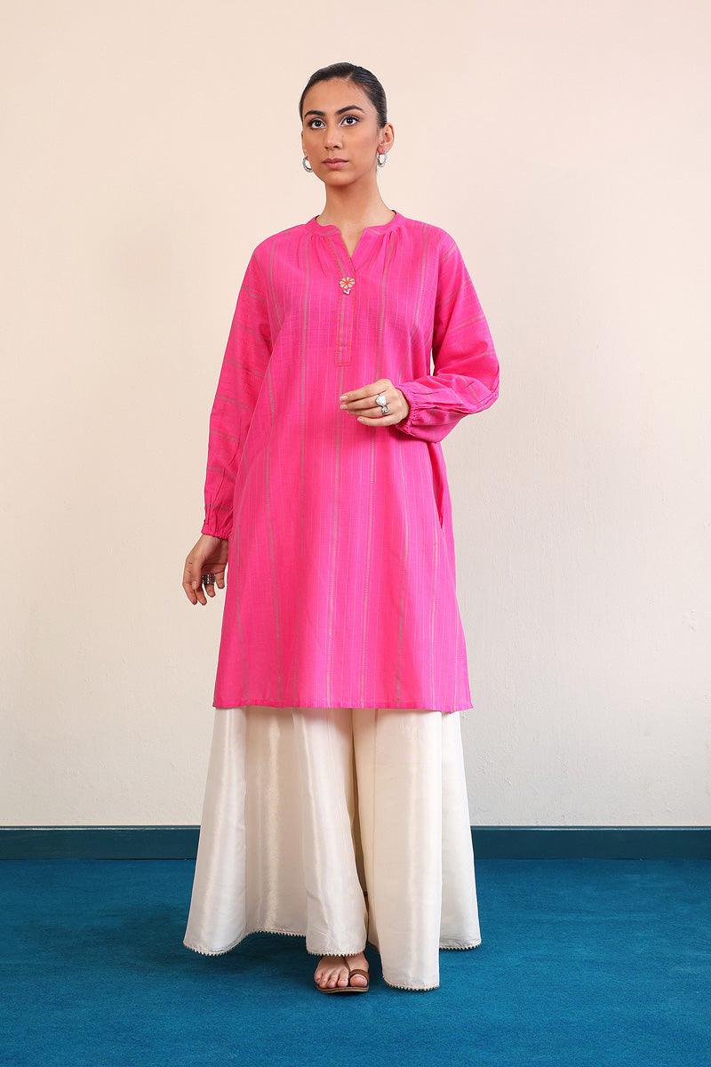 Generation - Tinka Kurta - Red - Lawn - 1 Piece