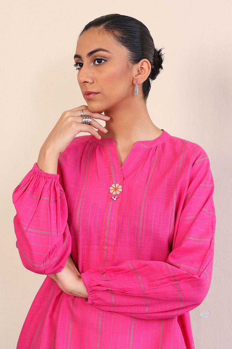 Generation - Tinka Kurta - Red - Lawn - 1 Piece