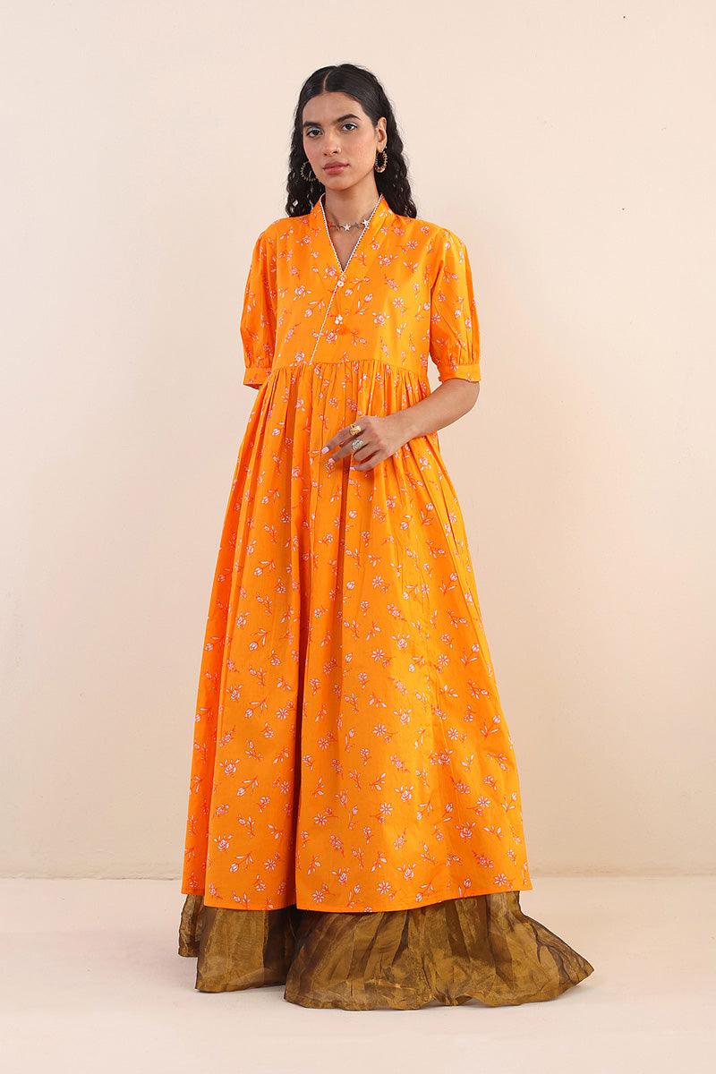 Generation - Summer Song Dress - Orange - Lawn - 1 Piece