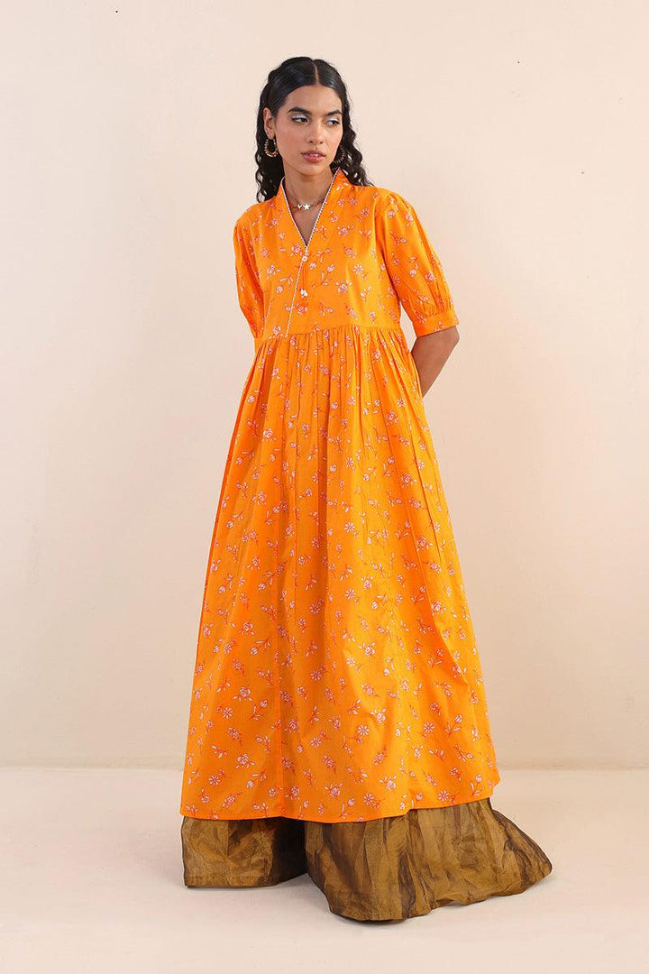 Generation - Summer Song Dress - Orange - Lawn - 1 Piece