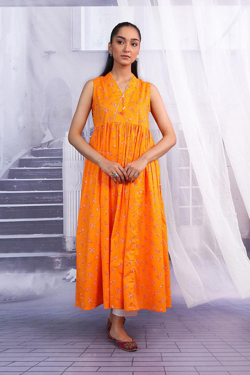 Generation - Summer Song Dress - Orange - Lawn - 1 Piece