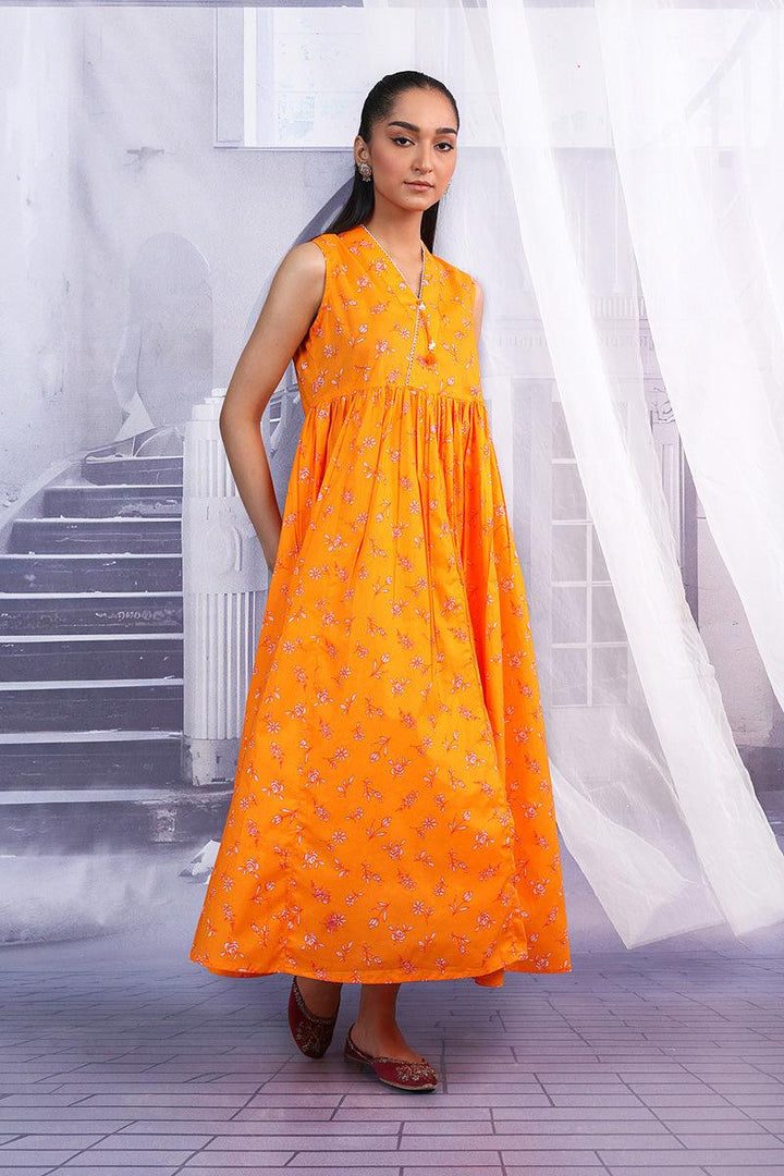 Generation - Summer Song Dress - Orange - Lawn - 1 Piece