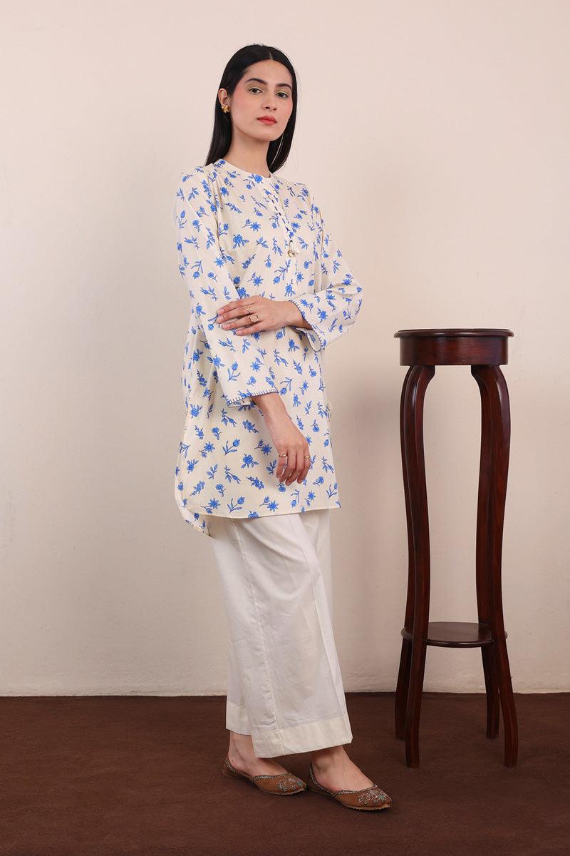 Generation - Summer Song Kurta - Blue - Lawn - 1 Piece