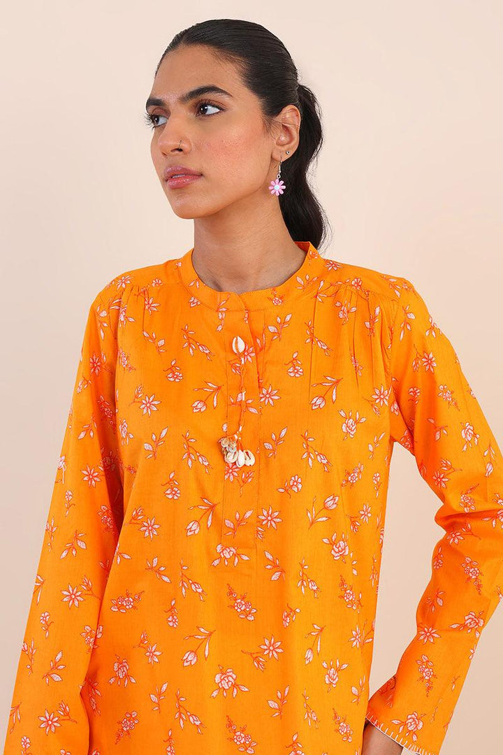 Generartion - Summer Song Kurti - 1 Piece - Orange - Lawn