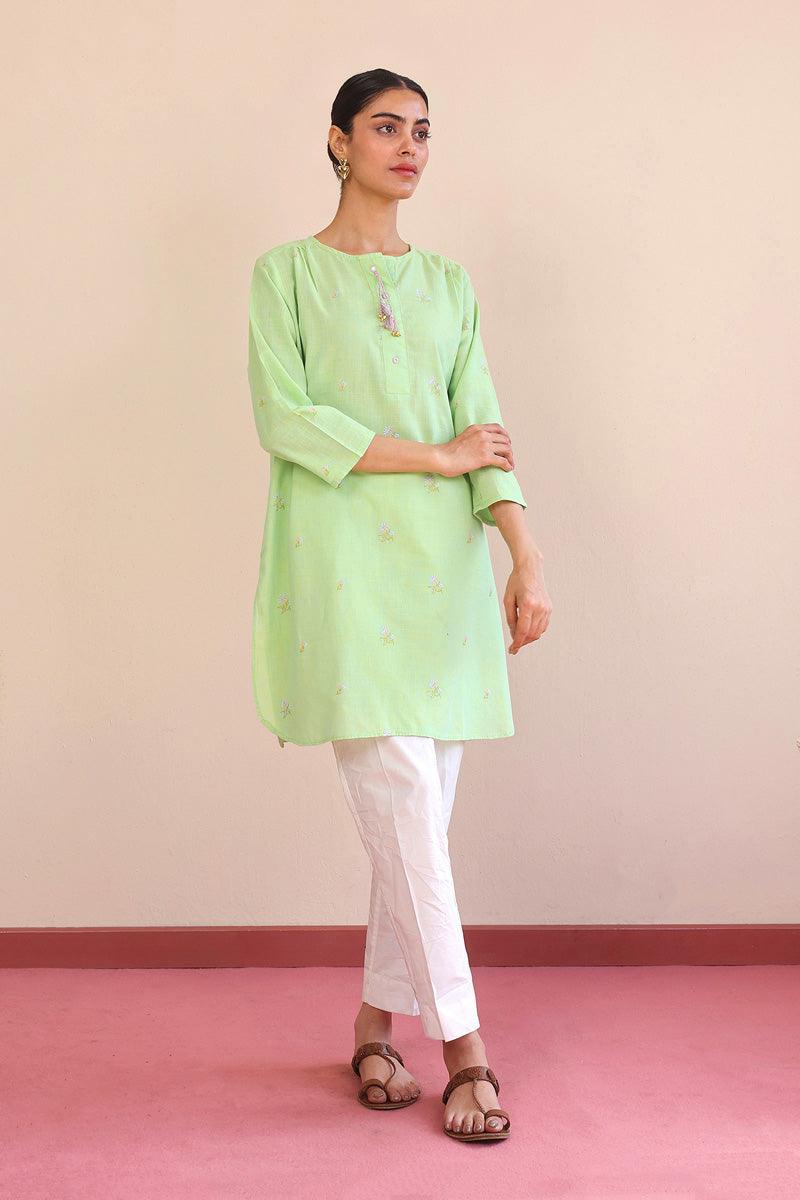 Generation - Pastel Passion Kurta - Red - Lawn - 1 Piece