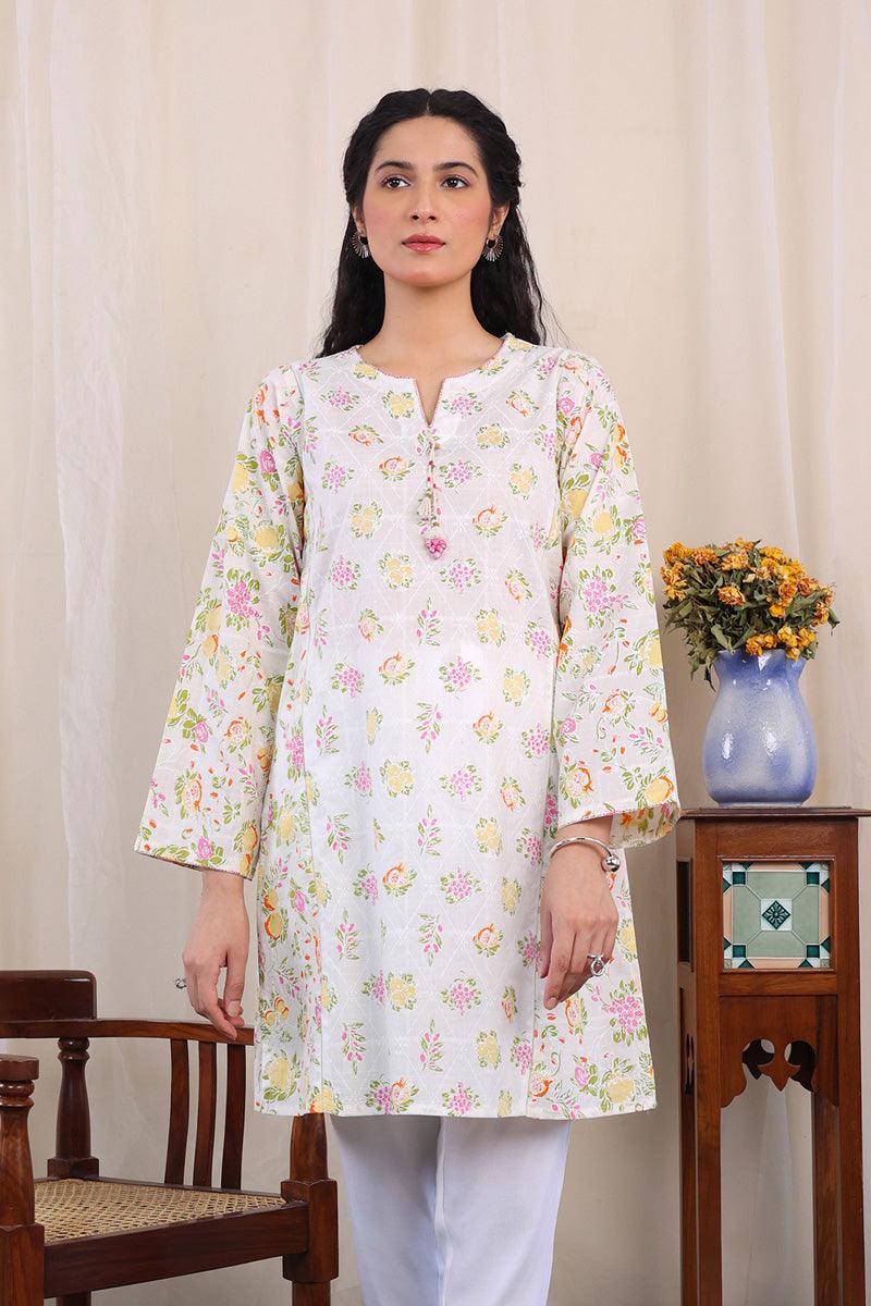 Generation - Tropic Spendour Kurta - Lawn - White - 1 Piece