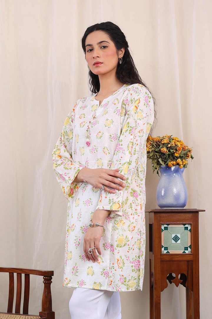 Generation - Tropic Spendour Kurta - Lawn - White - 1 Piece