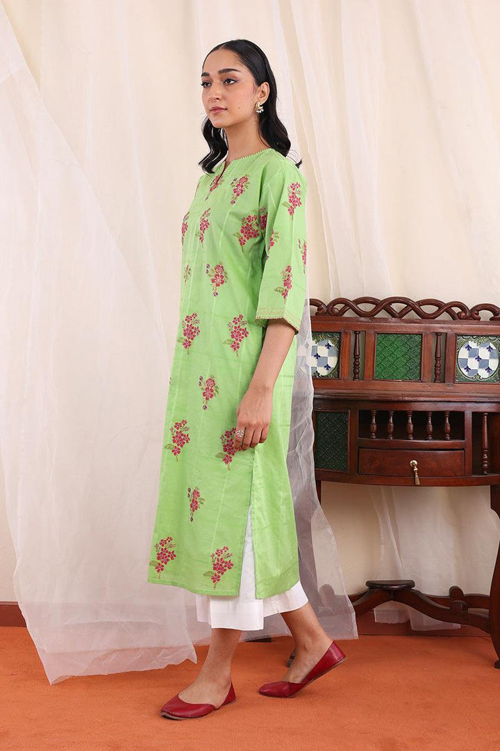 Generartion - Tropic Splendour Kurta - 1 Piece - Green - Lawn