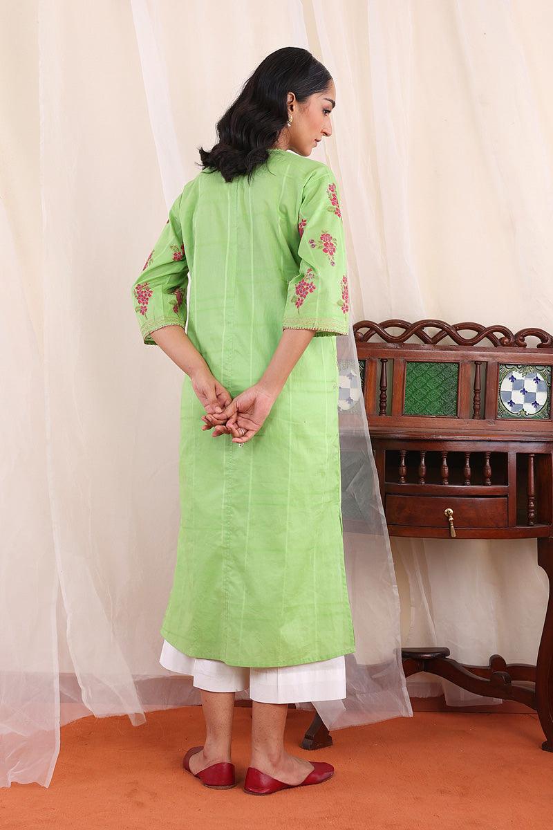 Generartion - Tropic Splendour Kurta - 1 Piece - Green - Lawn