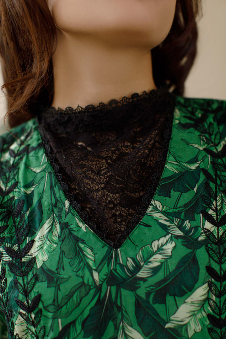 Ombrella - Garden glam - Embroidered - Lawn - 3 Piece