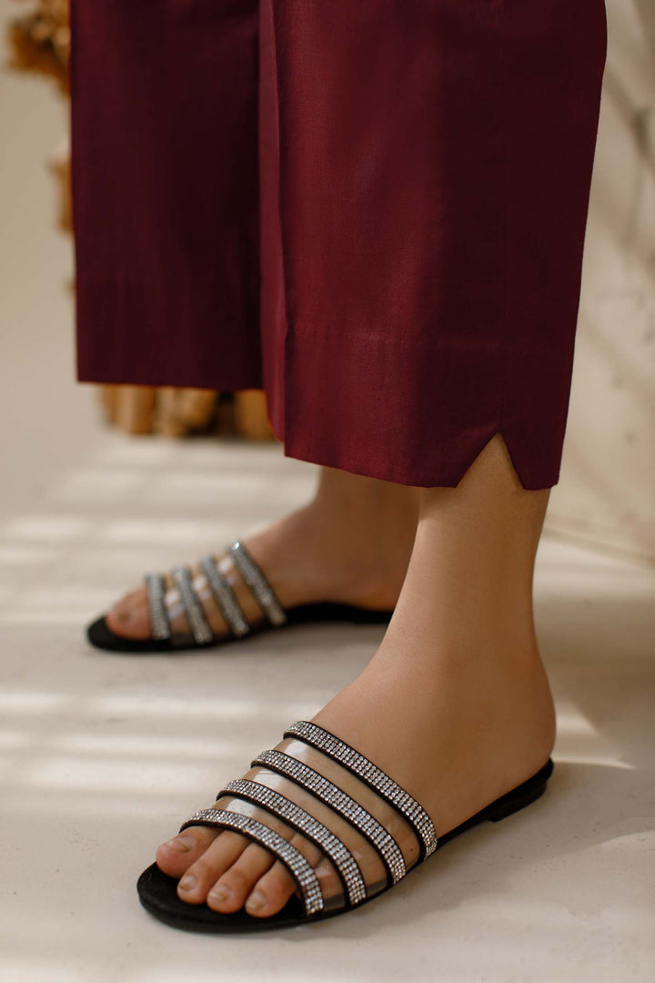 Ombrella - Co ord set - Lawn - Maroon - 2 Piece