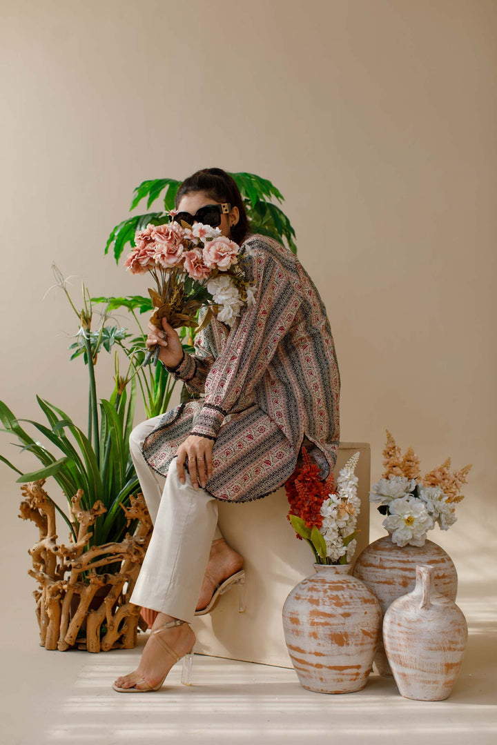 Ombrella - Floral - Co ord Set - Lawn - 2 Piece