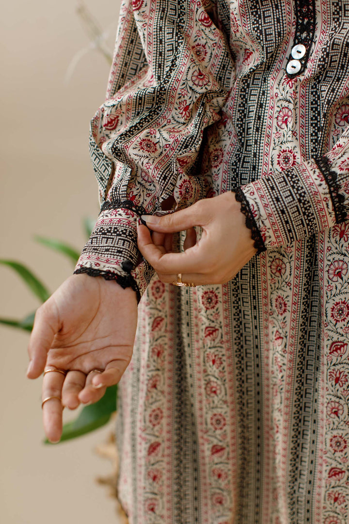 Ombrella - Floral - Co ord Set - Lawn - 2 Piece