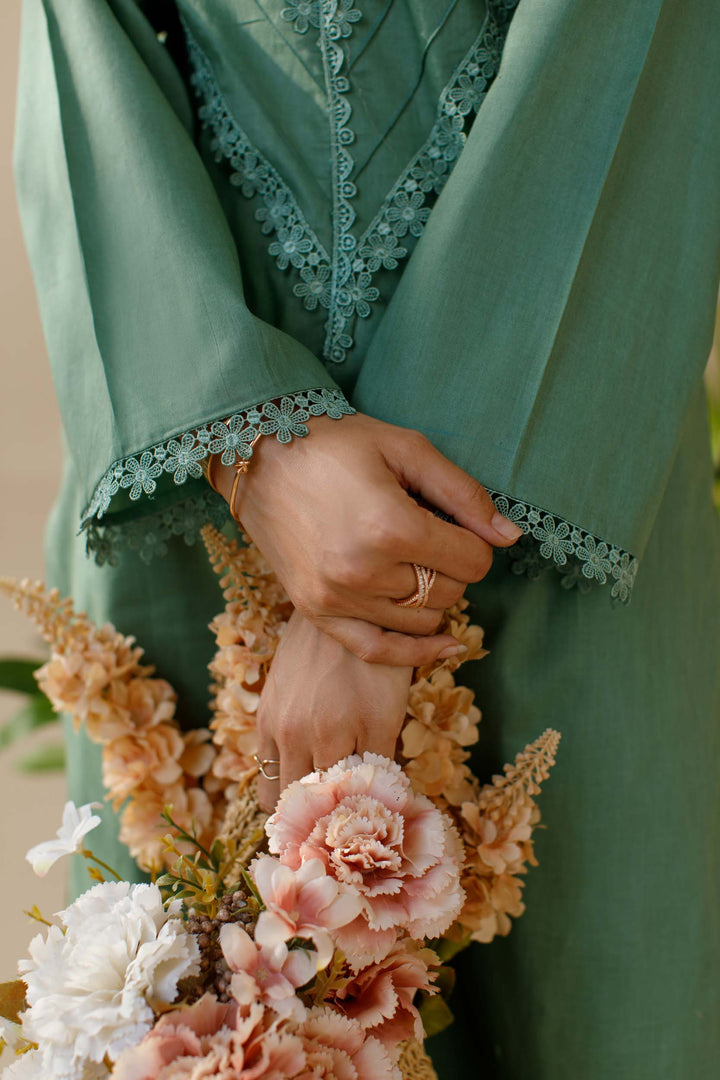 Ombrella - Petal- Co ord Set - Lawn - Green - 2 Piece