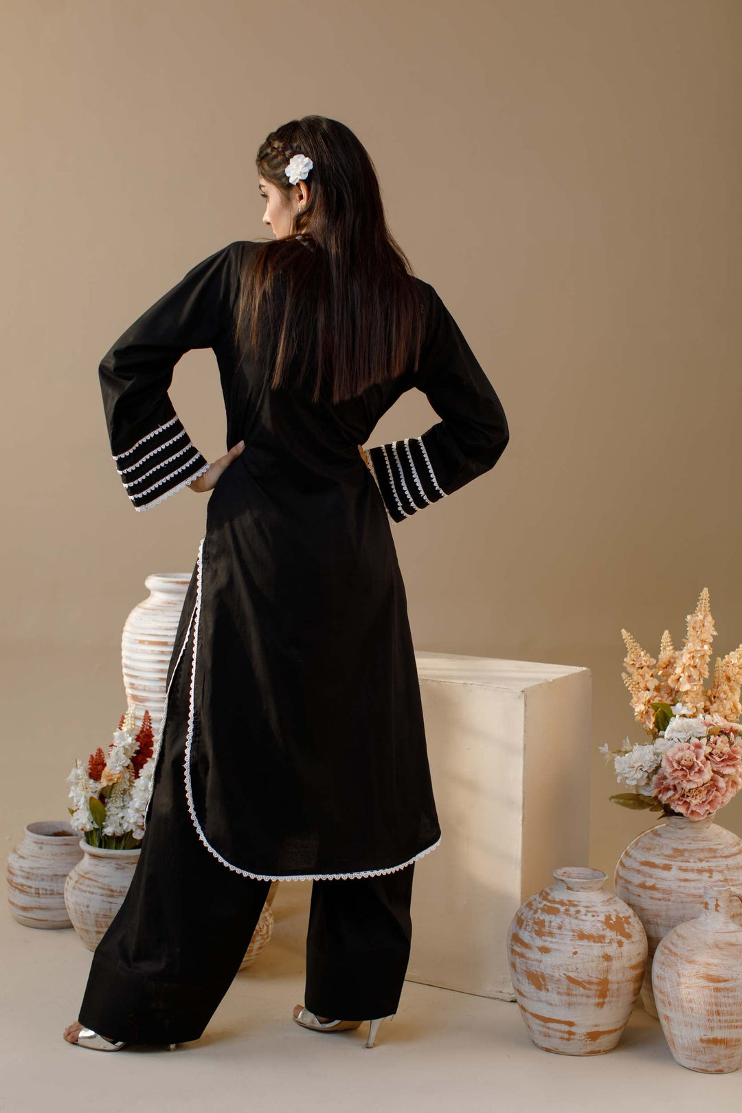 Ombrella - Twilight - Co ord set - Lawn - Black - 2 Piece