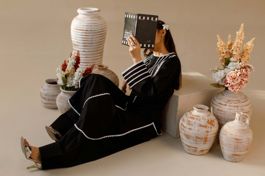 Ombrella - Twilight - Co ord set - Lawn - Black - 2 Piece