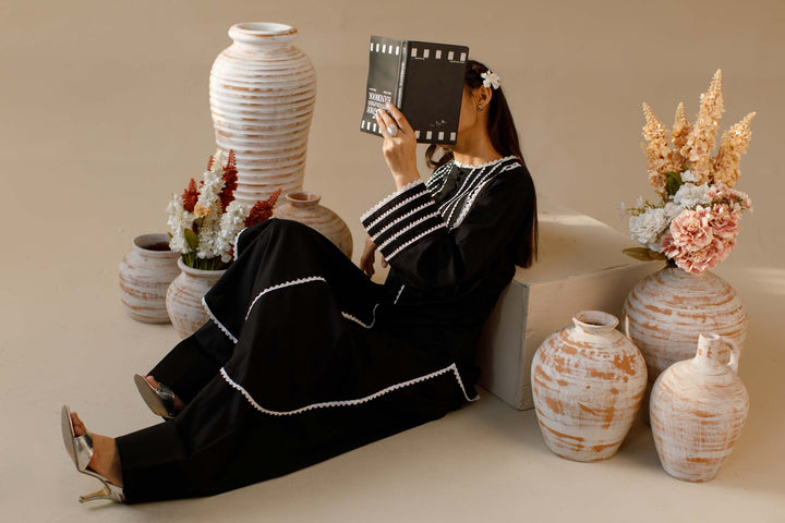 Ombrella - Twilight - Co ord set - Lawn - Black - 2 Piece