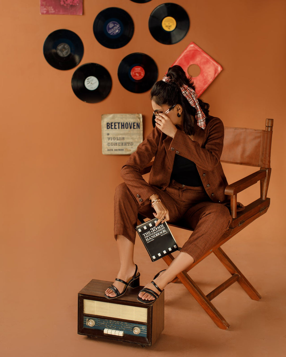 Ombrella - Bronze Boss Brown winter jersey Co-Ord Set For Women - 2 Piece