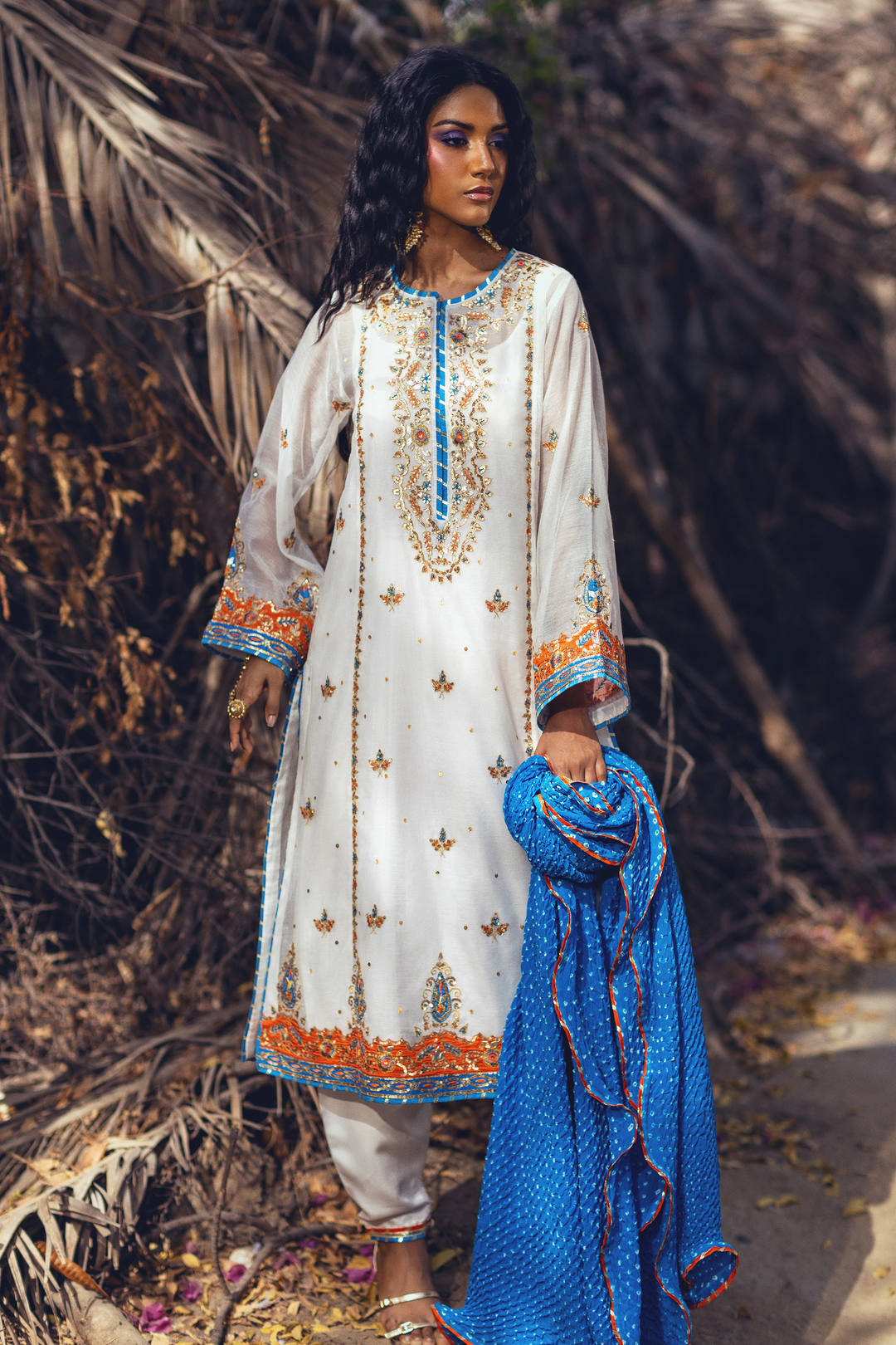 Sanam Chaudhri BAYDA White 3 Piece