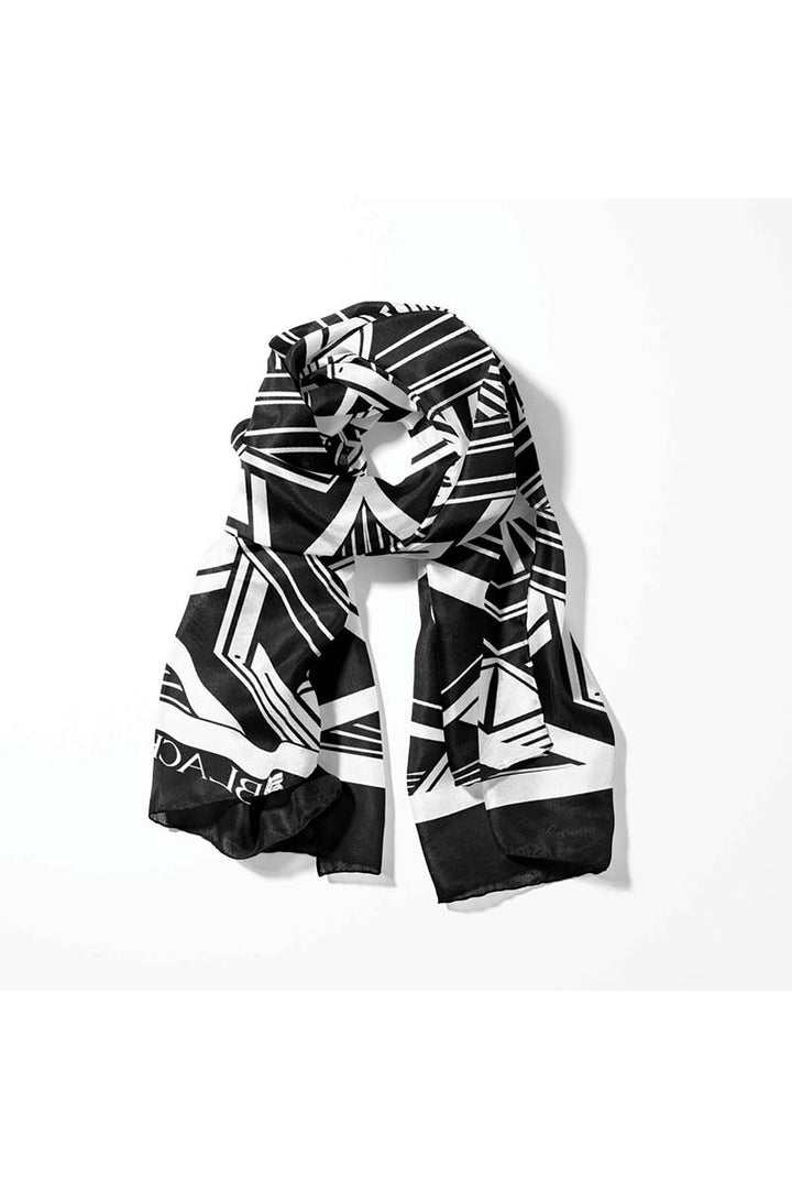 Black Wolf - UNLEASHING MEN SCARF - BLACK - SILK - 1 Piece