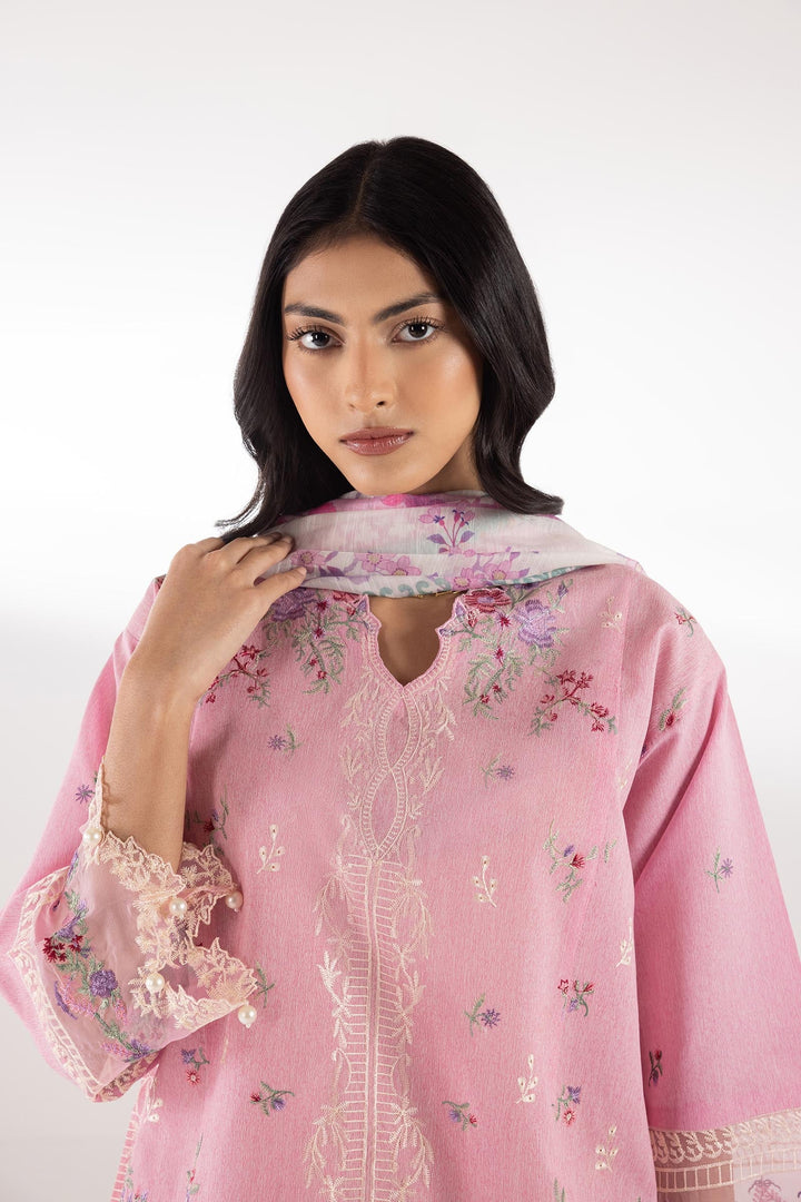 Sana Safinaz - Embroidered Muzlin Lawn Suit For Women - 3 Piece