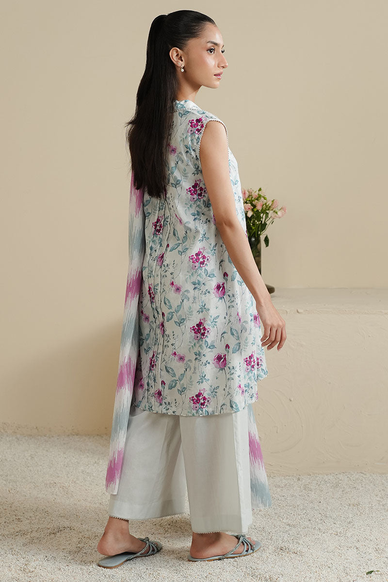 Cross Stitch - SEAFOAM SERENITY - Lawn - 3 Piece - Unstitched