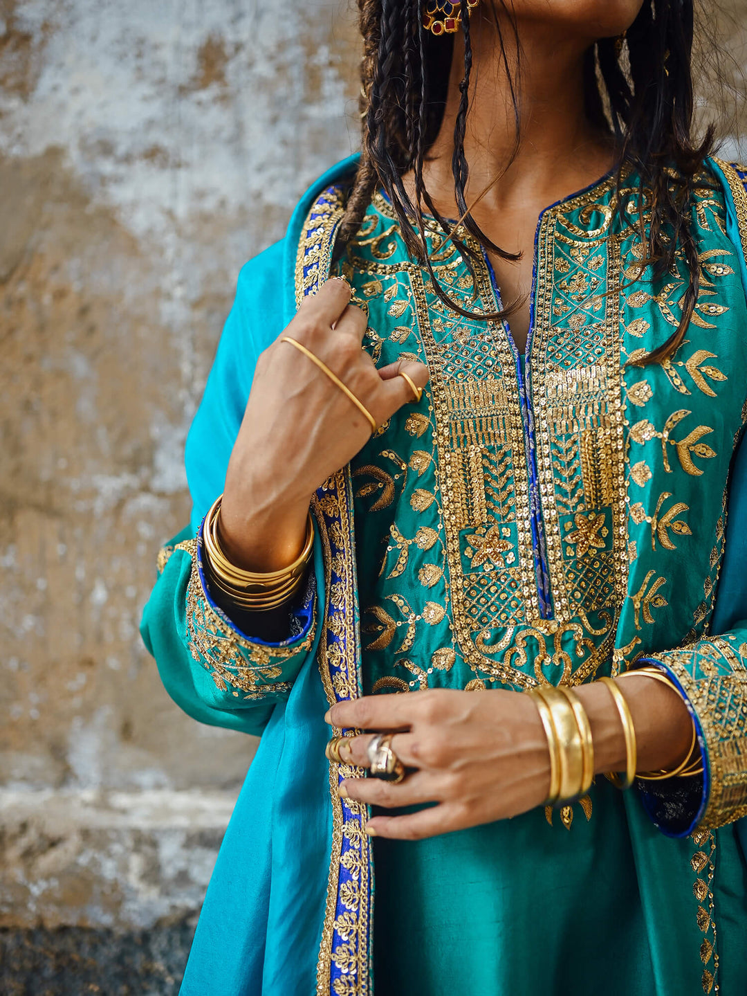 Sanam Chaudhri SHABA Blue 3 Piece